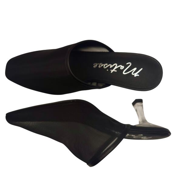 Matisse Shoes - MATISSE Bette‎ Pump Black Mule Clear Kitten Heel Women sz. 7M NEW-IN-BOX $118
